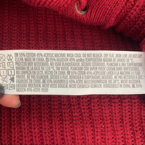 Lace-Up Front Sweater - Picture 4 of 4